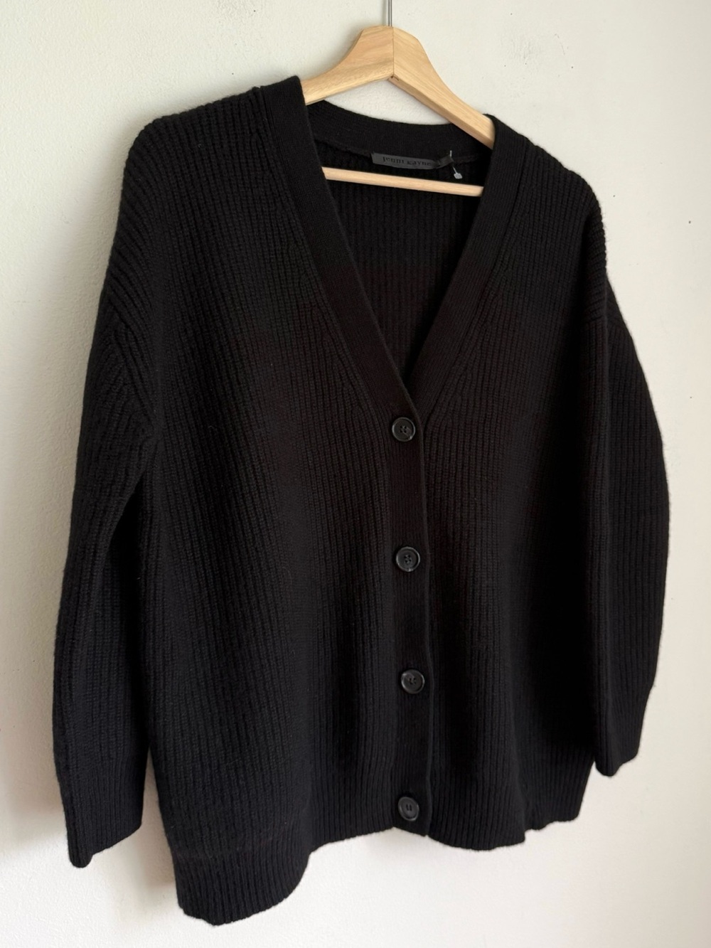 Jenni Kayne Cashmere Cocoon Cardigan in Black - Picture 8 of 11